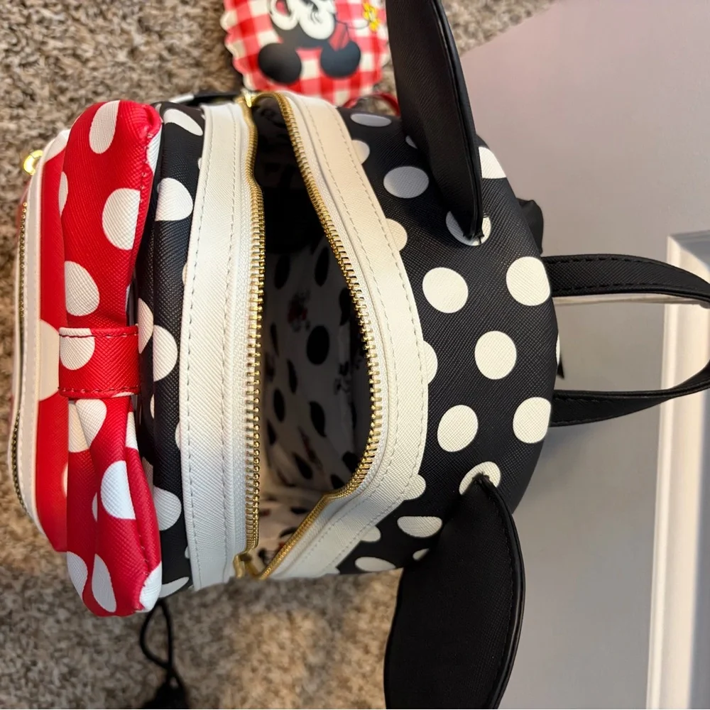 Loungefly Disney Polka Dot Minnie Backpack - Picture 3 of 5
